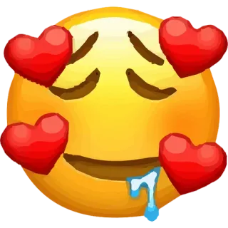 🥰 cec8ec9f Emoji, Amor, Corazón, Cara, Amarillo, Feliz, Expresión telegram sticker