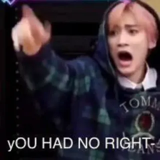 😩 b691a881 you had no right- 밈, 충격, 분노, 화남, 반응, 표정 telegram sticker