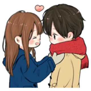 ☺️ 52e5d5ad Liebe, Paar, Romantik, süß, Zuneigung telegram sticker