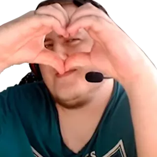 ❤️ 6654f28f pessoa, coração, amor, gesto, amigável telegram sticker