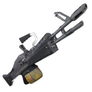 🔭 fb1e5c54 waffe, waffe, maschinengewehr, militär telegram sticker