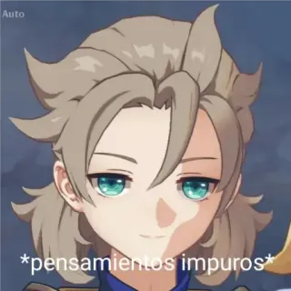 🍑 13536dbe *pensamientos impuros* Anime, Uśmieszek, Meme, Tekst, Myśli, Nieczyste telegram sticker
