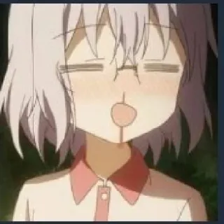 😳 7603faf9 Anime, Kreskówka, Dziewczyna, Słodkie, Śmieszne, Meme, Wyrażenie telegram sticker