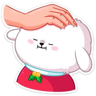 ☺️ 37deb003 pies, zwierzę domowe, słodki, zwierzę, puszysty, pogłaskanie, kreskówka whatsapp sticker