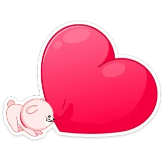 🥰 730135bf 犬, ハート, かわいい, 漫画, 愛, 動物, ステッカー telegram sticker