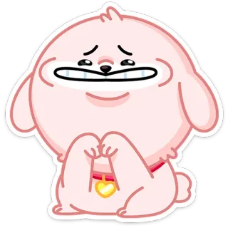 😬 c1cc493e 犬, 漫画, 子犬, 可愛い, ペット, 動物 telegram sticker