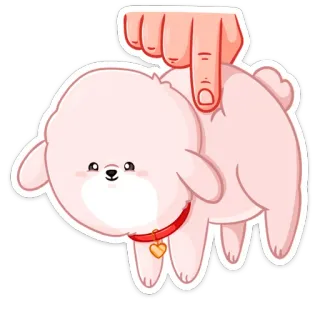 👇 5d2698b3 cane, carino, animale, animale domestico, kawaii, cucciolo telegram sticker
