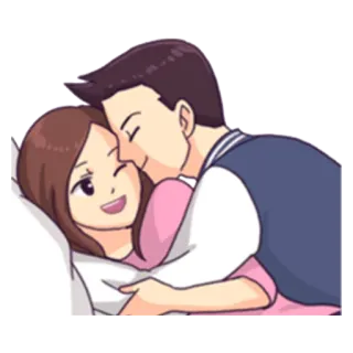 ☺️ d879cc84 cặp đôi, tình yêu, ôm, lãng mạn, tình cảm telegram sticker