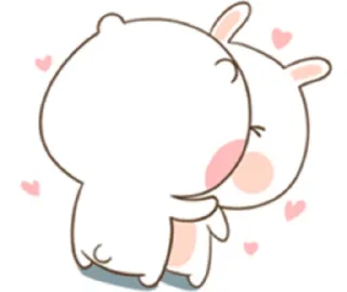 Puffy Bear and Rabbit 2- melo_Seiyuu telegram stickers