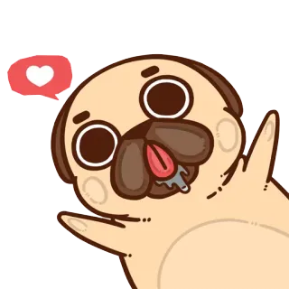 PugliePug whatsapp stickers