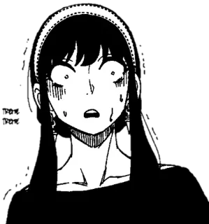 😱 9494f7aa Yor Forger Spy × Family anime, manga, yor forger, spy x family, shocked, worried telegram sticker