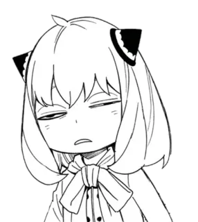 🥴 983fd298 Anya Forger Spy x Family anime, manga, spy family, anya forger, cartoon, character, funny telegram sticker