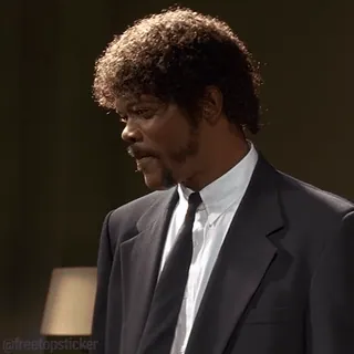 🤔 c828425e Jules Winnfield Pulp Fiction Samuel L. Jackson, Pulp Fiction, Película, Jules, Sicario telegram sticker