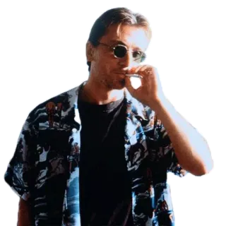 🚬 044f03c3 smoking, sunglasses, casual, man, cigarette telegram sticker