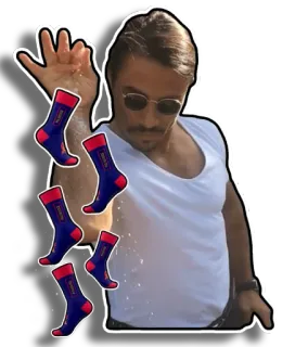 🧦 e45920e2 Salt Bae, Koch, Kochen, Meme, Socken, Streuen, Essen whatsapp sticker