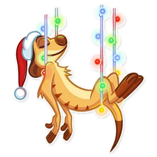 😴 035e9fd8 Timon The Lion King Timon, König der Löwen, Weihnachten, Lichter, Disney, Erdmännchen, festlich, Cartoon telegram sticker