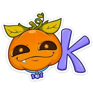 👌 760ebbde OK Kürbis, OK, Halloween, Sticker, Cartoon, Emoji telegram sticker