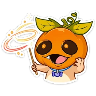 🪄 b948b7d8 Kürbis, Halloween, Figur, Magie, Niedlich, Monster, Aufkleber telegram sticker