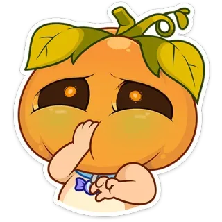 🤢 c44081f1 Kürbis, niedlich, kawaii, Cartoon, Sticker telegram sticker
