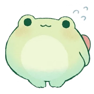☺️ 8b49fe52 Frosch, süß, Tier, Cartoon, Amphibie telegram sticker