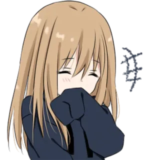 😄 78d6d4fa 动漫, 女孩, 可爱, 卡通, 贴纸, 快乐 telegram sticker