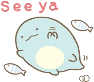👋 f68a4608 See ya 可爱, 动物, 鱼, 再见, 告别, 拜拜, 友善 telegram sticker