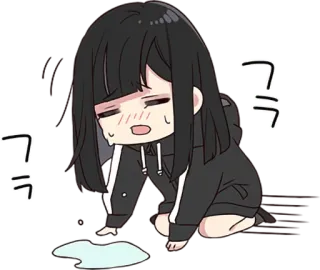 😭 9100e2ae フラ Anime, Sudor, Cansada, Triste, Chica, Llorando telegram sticker