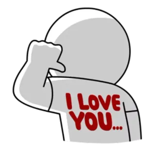 ❤️ 3bd6b99b I LOVE YOU... amor, romance, cariño, corazón, lindo, relación, declaración telegram sticker
