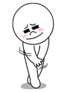 🙈 700e63dd personaje lineal, mono, blanco, monigote telegram sticker