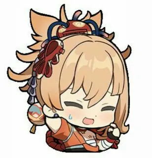 😎 3feae6b3 Yoimiya Genshin Impact アニメ, ゲーム, 原神, 宵宮, ステッカー, 可愛い telegram sticker