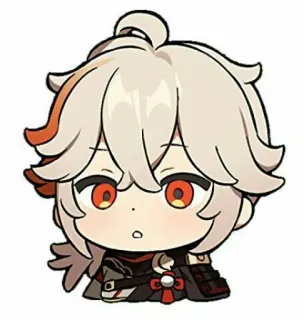 😎 4daf67a0 Kaedehara Kazuha Genshin Impact アニメ, かわいい, 原神, 楓原万葉, ゲーム, ちびキャラ telegram sticker