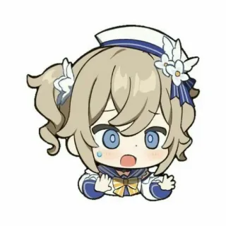 😎 b87856e7 Barbara Genshin Impact アニメ, ゲーム, キャラクター, かわいい, 原神, バーバラ telegram sticker