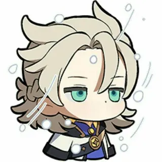 😎 c6d69ee6 Albedo Genshin Impact アニメ, カートゥーン, ステッカー, 原神, アルベド telegram sticker