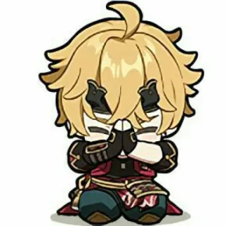 😎 e67c9a5a Thoma Genshin Impact アニメ, 原神, ゲーム, キャラクター, 可愛い, ファンアート, トーマ telegram sticker