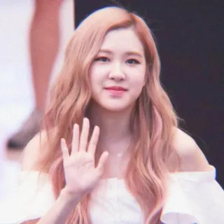 🌹 7da48d85 K팝, 로제, 가수, 웨이브, 아이돌, 연예인, 여자 telegram sticker