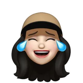 🤫 bb29dfa9 emoji, huilen, lachen, vreugde, blij, gezicht telegram sticker