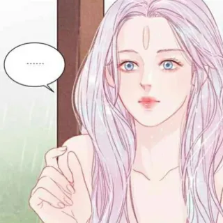 😐 97dfe777 ...... mujer, chica, anime, manga, dibujo animado, belleza, retrato telegram sticker