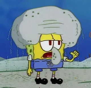 🌟 178d0547 Spongebob 스폰지밥, 밈, 웃긴, 만화, 징징이 telegram sticker