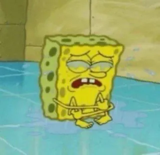 🌟 57133d50 SpongeBob 스폰지밥, 만화, 애니메이션, 가운데 손가락, 불쾌한, 제스처 telegram sticker