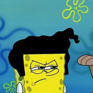🌟 ab49bd74 SpongeBob SquarePants 스폰지밥, 만화, 웃긴, 밈, 캐릭터 telegram sticker