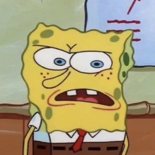 🌟 c07e3dcd Spongebob Squarepants 스폰지밥, 만화, 캐릭터, 화난, 밈, 니켈로디언 telegram sticker