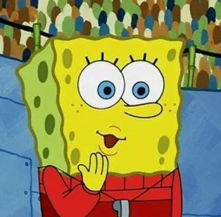 🌟 cfe1125b SpongeBob 스폰지밥, 만화, 니켈로디언, 캐릭터, 웃긴, 애니메이션 telegram sticker