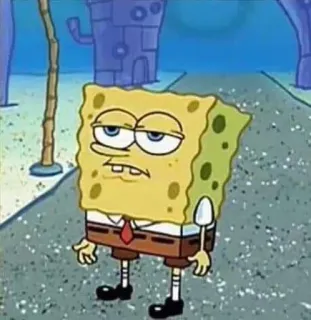 🌟 db89c4a4 Spongebob Spongebob Squarepants 스폰지밥, 만화, 밈, 웃긴, 니켈로디언, 네모바지 telegram sticker