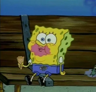🌟 df0277a7 Spongebob Squarepants 스폰지밥, 만화, 아이스크림, 니켈로디언, 캐릭터, TV 프로그램 telegram sticker