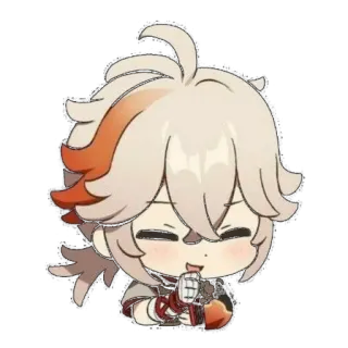 🤪 a6c8787b Kaedehara Kazuha Genshin Impact Anime, Sticker, Genshin Impact, Kaedehara Kazuha, Kazuha telegram sticker