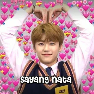 🤡 ad5f13b1 sayang nata kpop, ハート, 愛, かわいい, アイドル, 愛情 telegram sticker