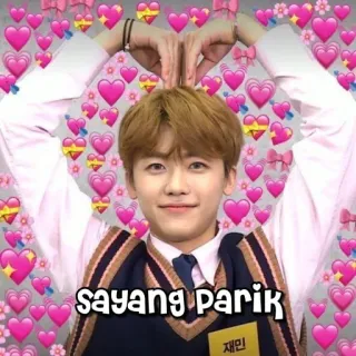 🤡 c99d9f09 sayang parik kpop, ハート, 愛, かわいい, アイドル, ファン, ジェミン telegram sticker