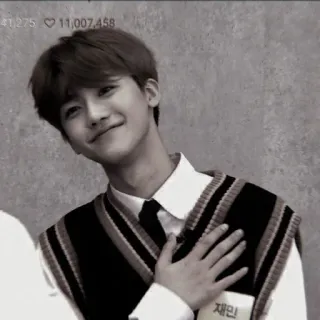 🤡 ef230096 재민 人物, ポートレート, 韓国, 男性, アイドル, 笑顔 telegram sticker