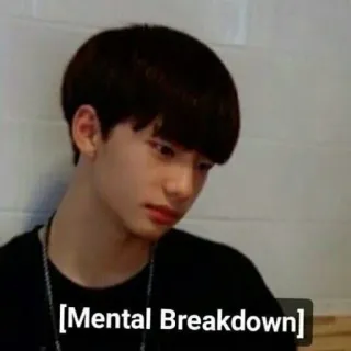 🍕 36599d9d Mental Breakdown เสียสติ, เศร้า, อารมณ์, หงุดหงิด telegram sticker