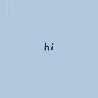 ✨ ccbede65 hi こんにちは, あいさつ, ミニマリスト, 青, テキスト, シンプル telegram sticker